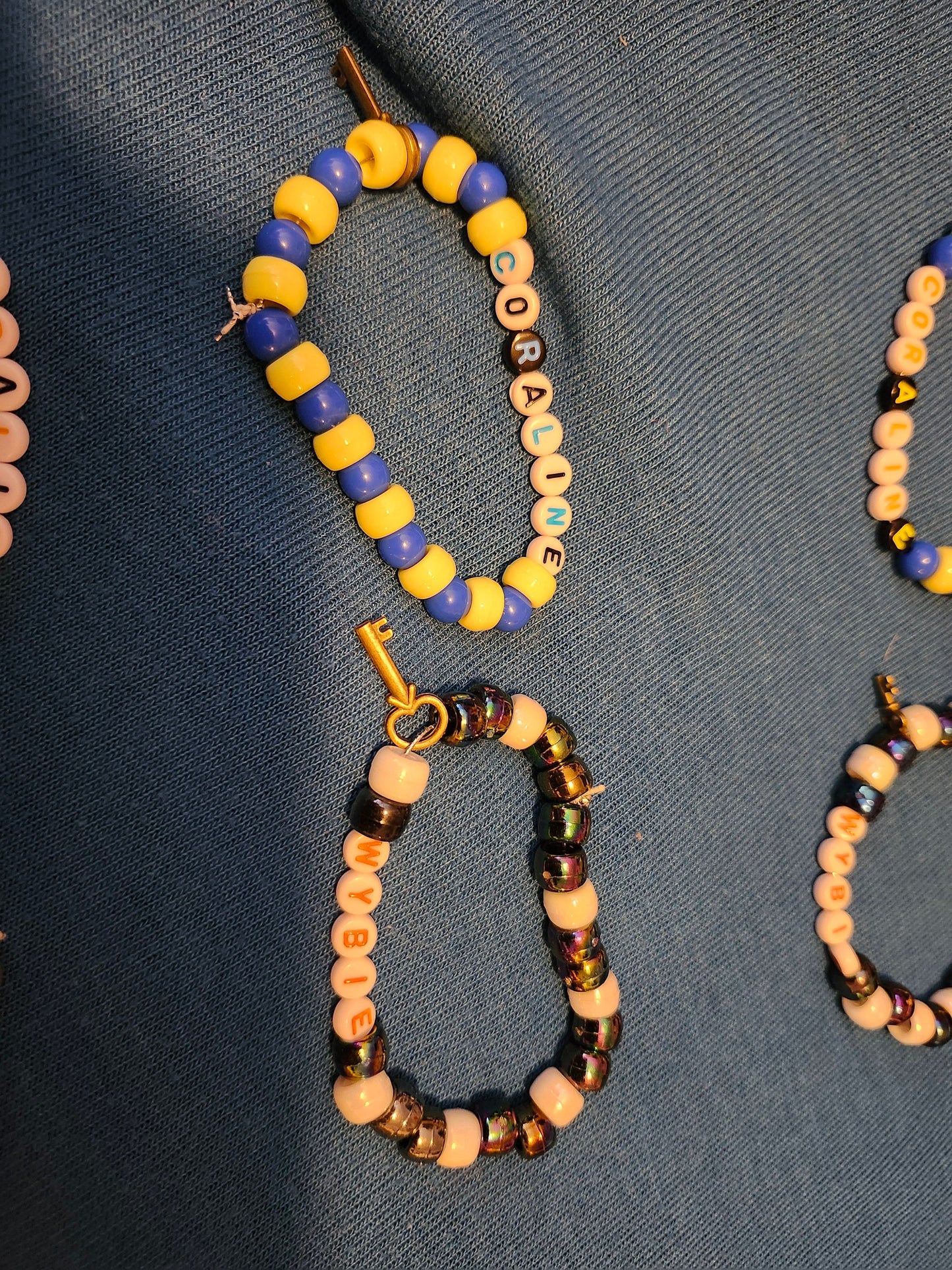 Coraline and Wybie Friendship Bracelets